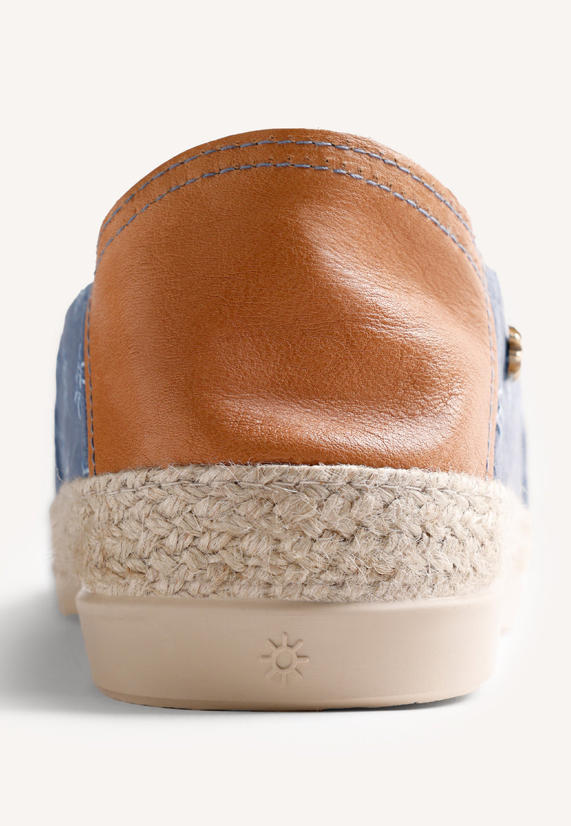 BLUE ESPADRILLES SUN PATTERN