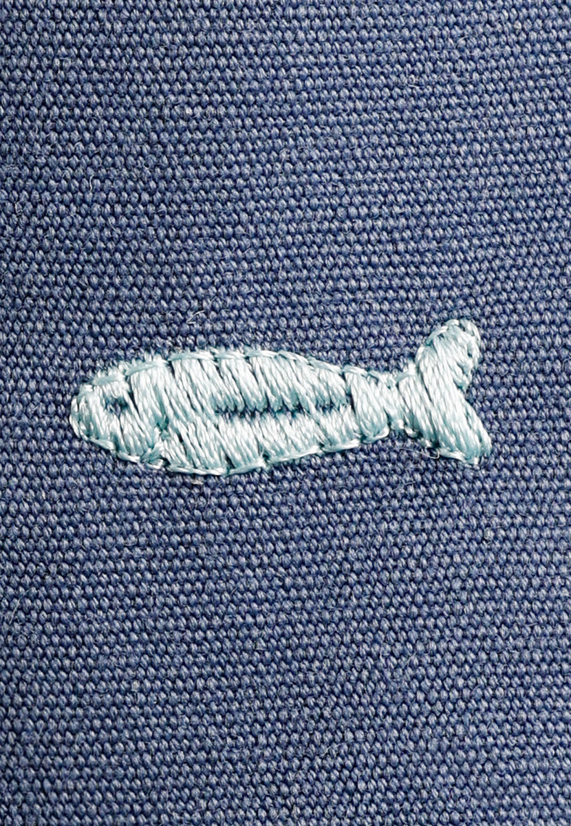 BLUE ESPADRILLES FISH PATTERN