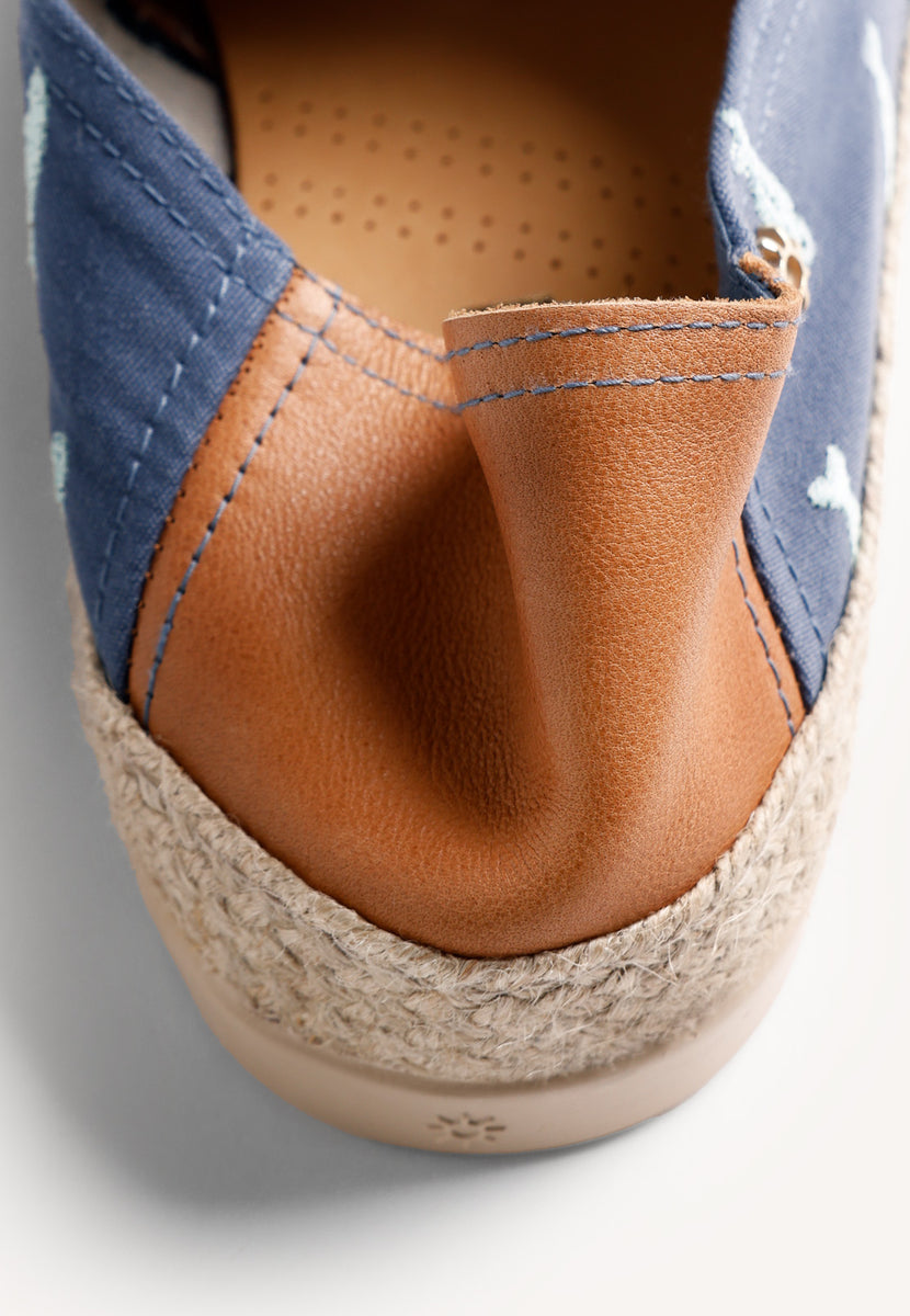 BLUE ESPADRILLES FISH PATTERN
