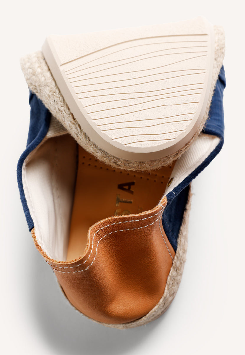 BLUE VELVET ESPADRILLES