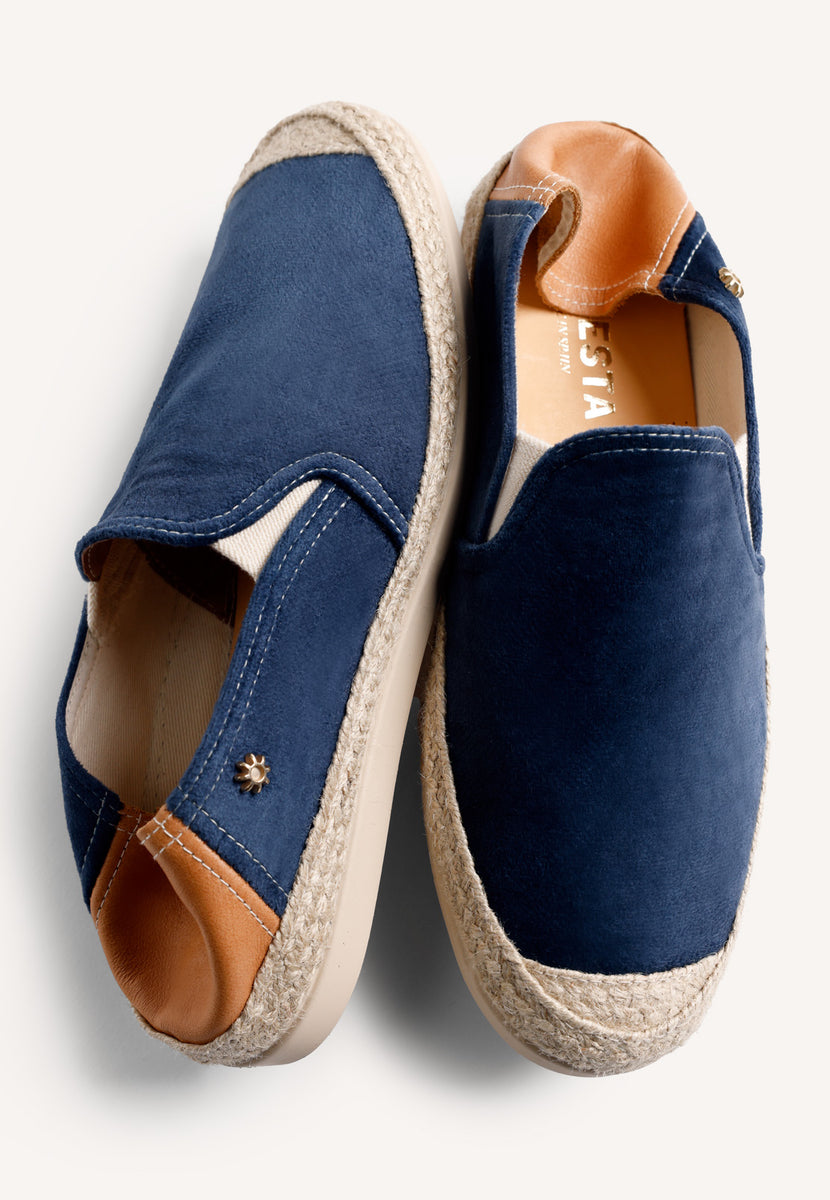 BLUE VELVET ESPADRILLES