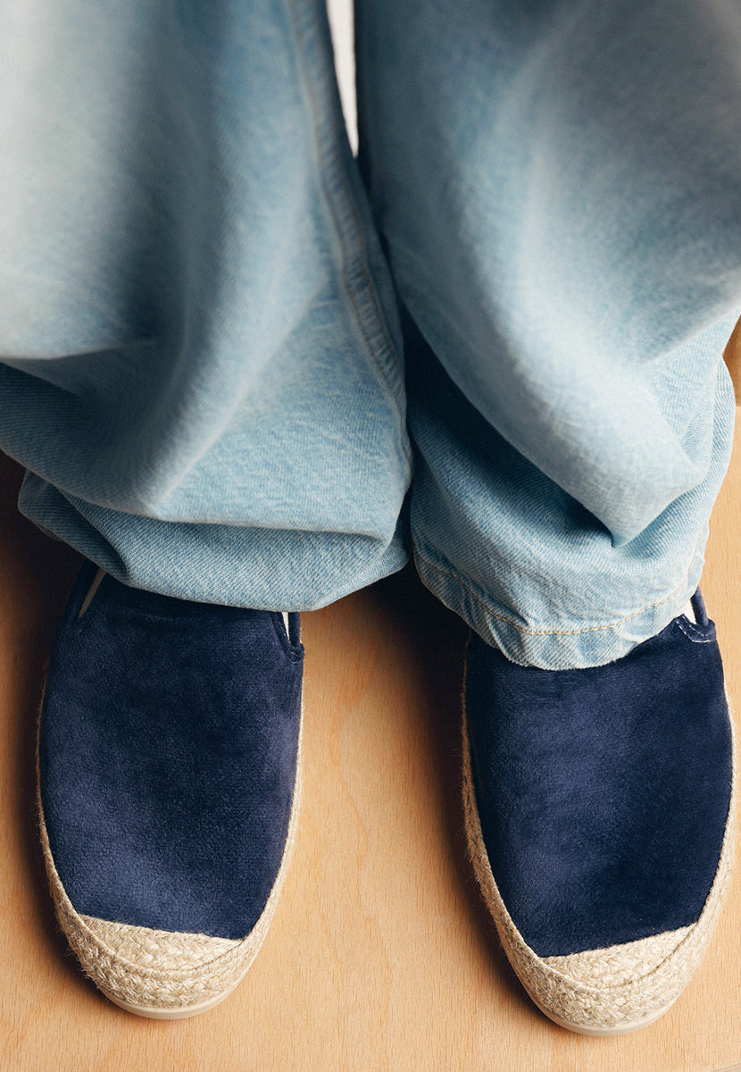 BLUE VELVET ESPADRILLES