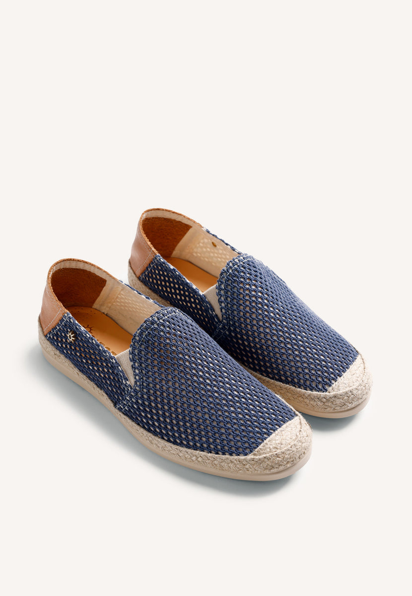 BLUE MESH ESPADRILLES