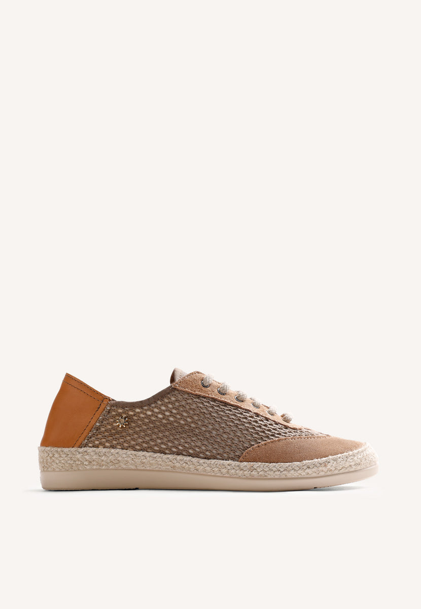 KHAKI MESH SNEAKERS