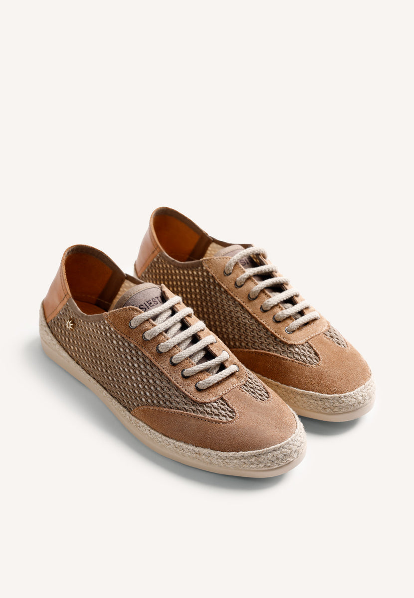KHAKI MESH SNEAKERS
