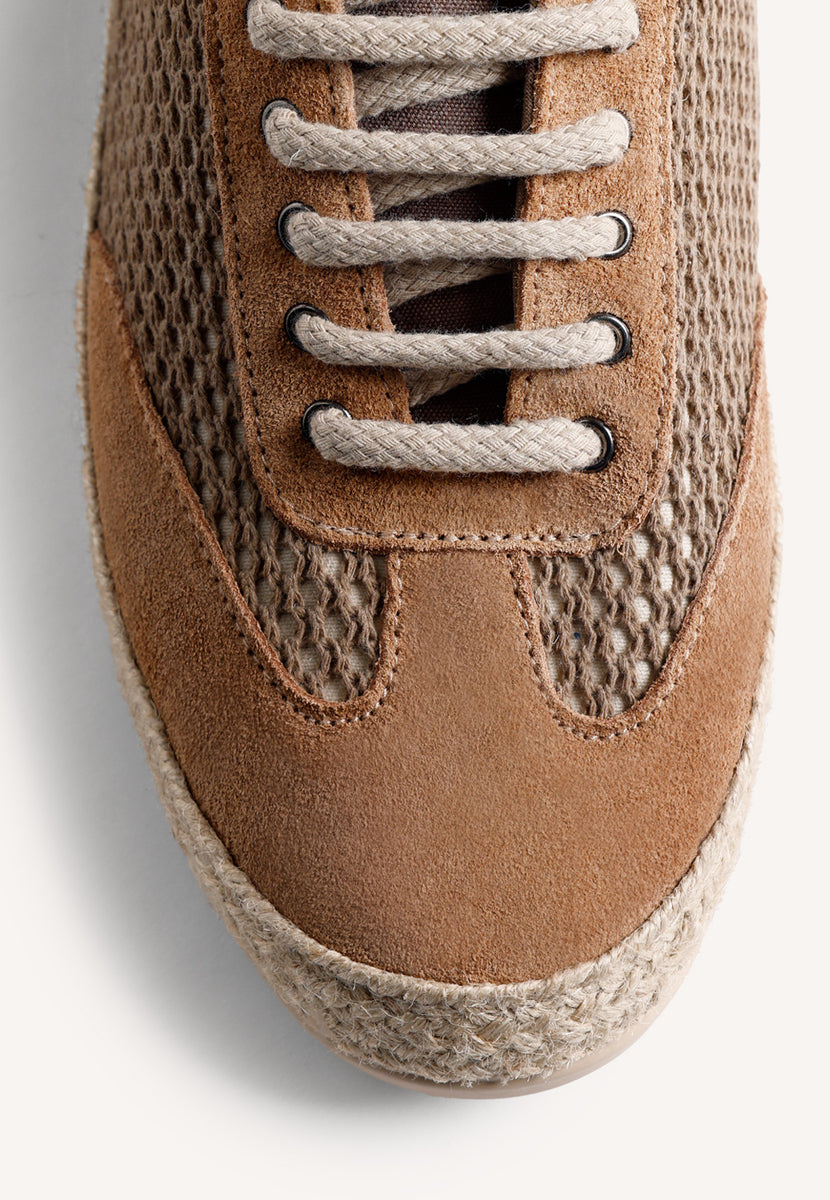 KHAKI MESH SNEAKERS