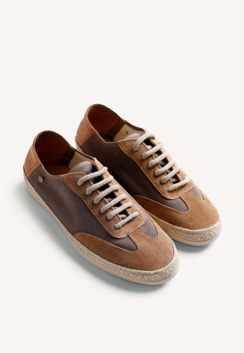 BROWN LEATHER SNEAKERS