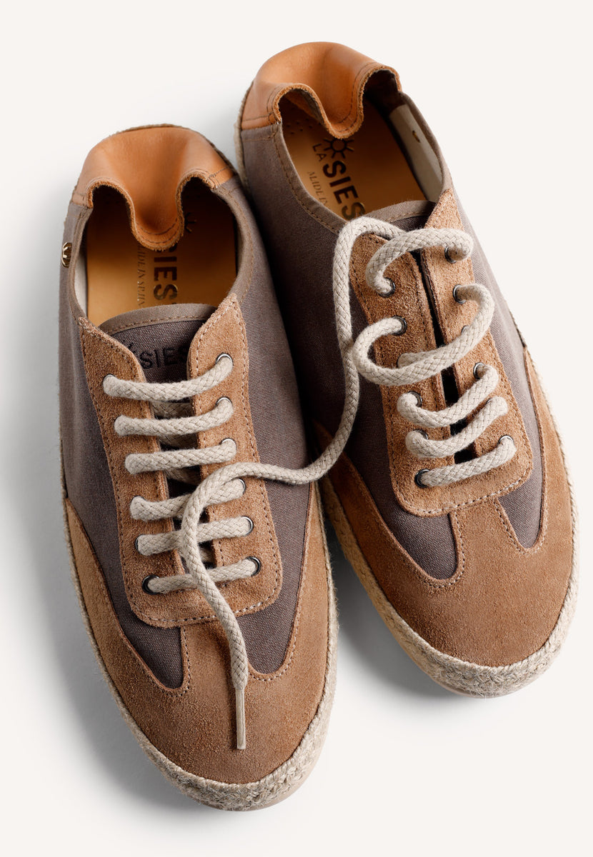 BROWN LEATHER SNEAKERS